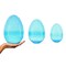 Set of 3 Jumbo Large Size Giant Fillable Plastic Easter Eggs, All 10 Inches